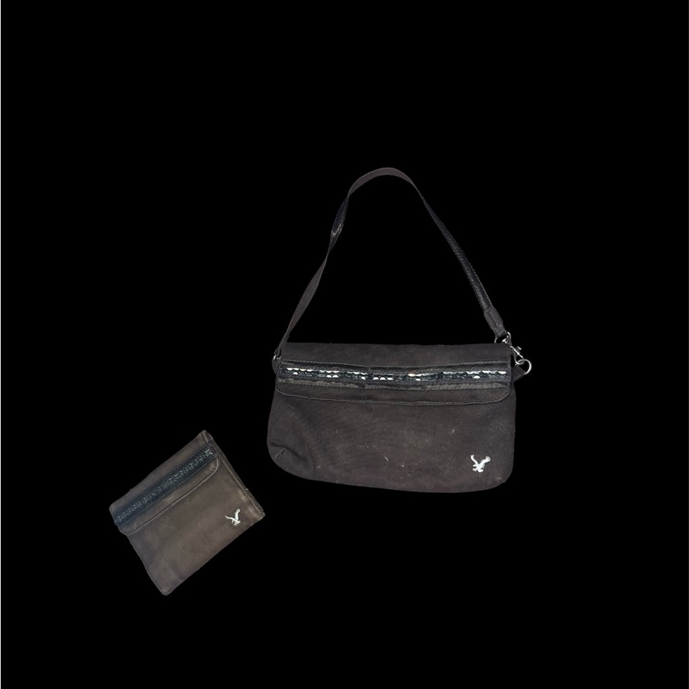 American Eagle Brown Vintage Handbag With Wallet